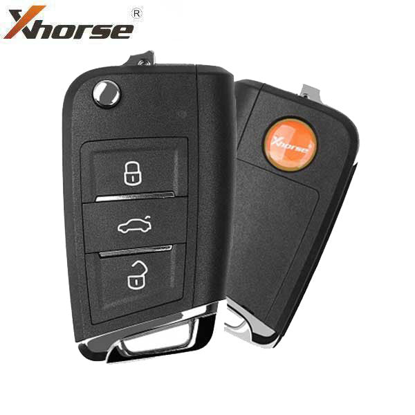 Xhorse - XEMQB1EN - Super Remote /  MQB Style / 3-Button Universal Flip Key / VVDI Super Chip for VVDI Tools - UHS Hardware